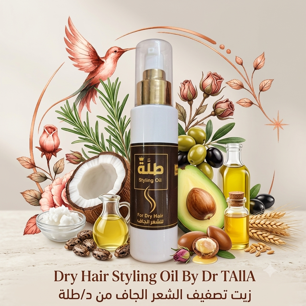 زيت تصفيف الشعر الجاف من د/طلة ... Dr/ Talla Styling Oil For Dry Hair 90 ml